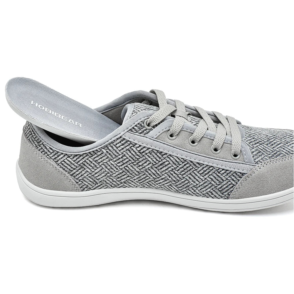 HOBIBEAR Minimalist Cowhide Leather Sneakers Stylish Fit | Inner sole