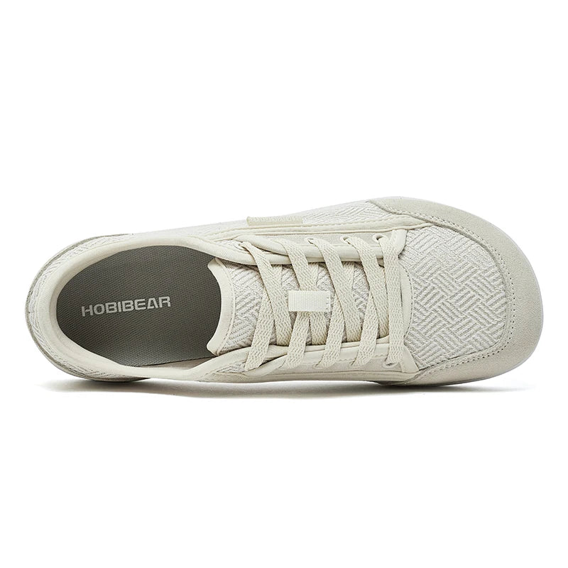 HOBIBEAR Minimalist Cowhide Leather Sneakers Stylish Fit | Inner sole