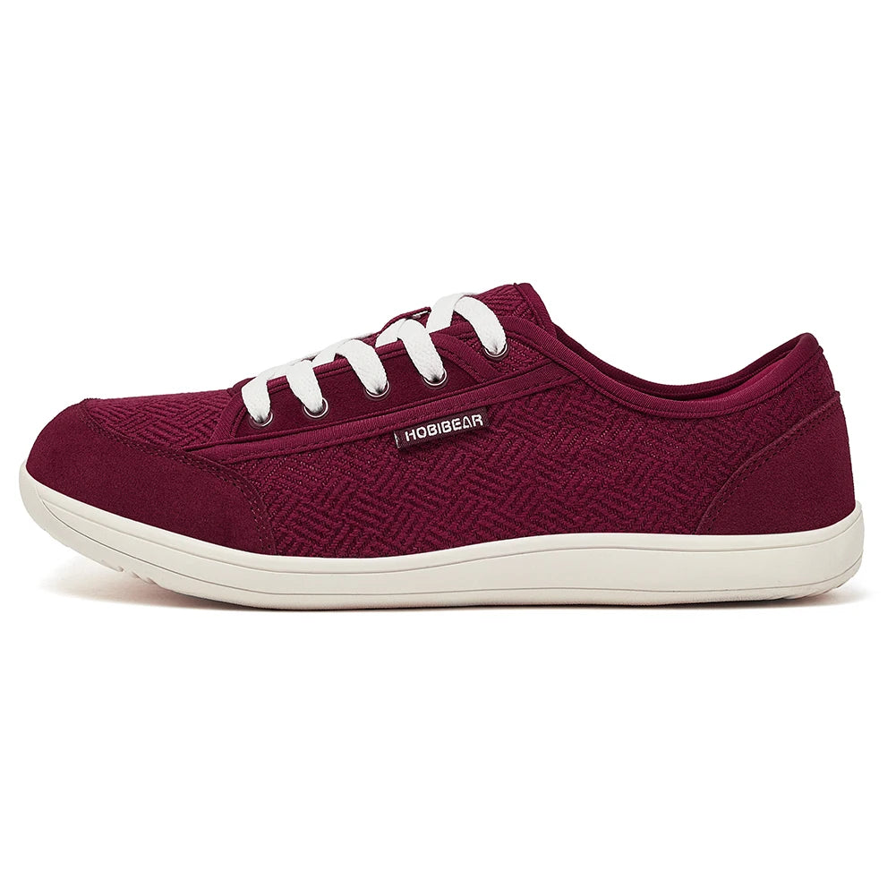 HOBIBEAR Minimalist Cowhide Leather Sneakers Stylish Fit | Inner sole